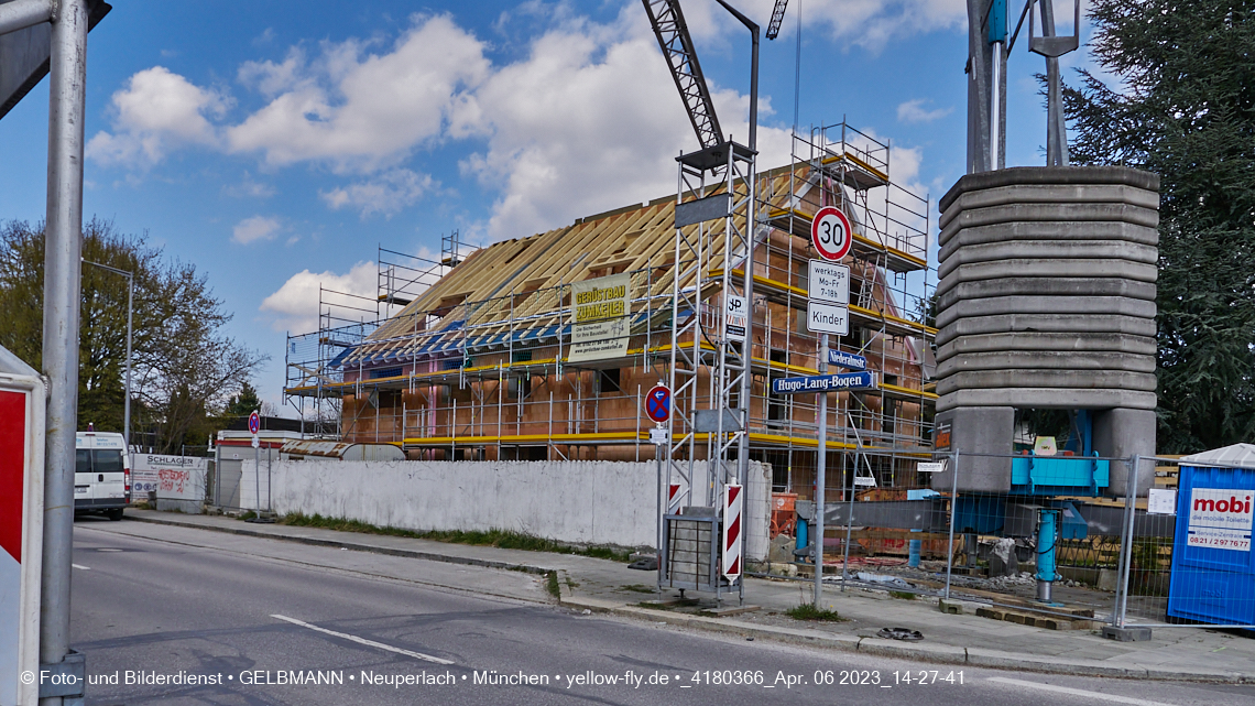 06.04.2023 - Baustelle Niederalmstraße 16 in Neuperlach